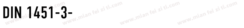 DIN 1451-3字体转换